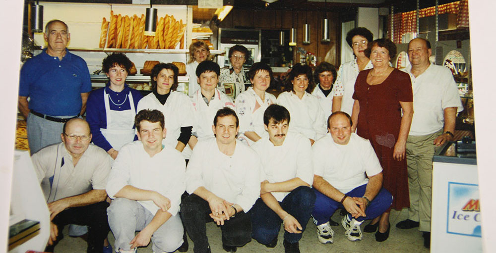 L’équipe dans les années 90