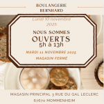 horaires 10 novembre